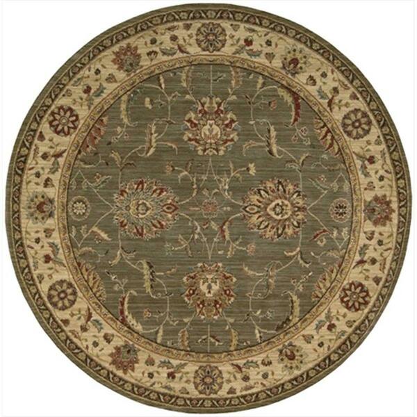 Nourison Living Treasures Area Rug Collection Green 5 Ft 10 In. X 5 Ft 10 In. Round 99446673701